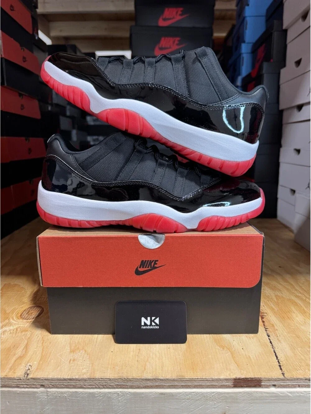Air Jordan 11 Retro Low 'Bred' FV5104-006 Multi MEN SIZE 8.5